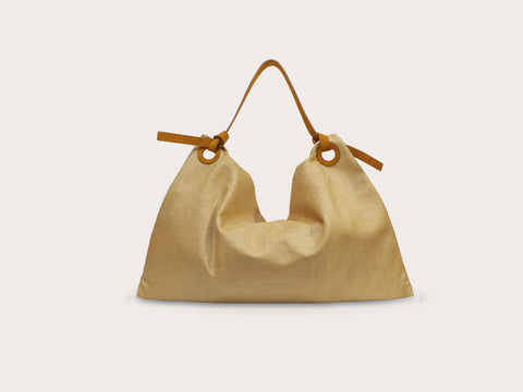 Bag - Flag in Straw and Suede