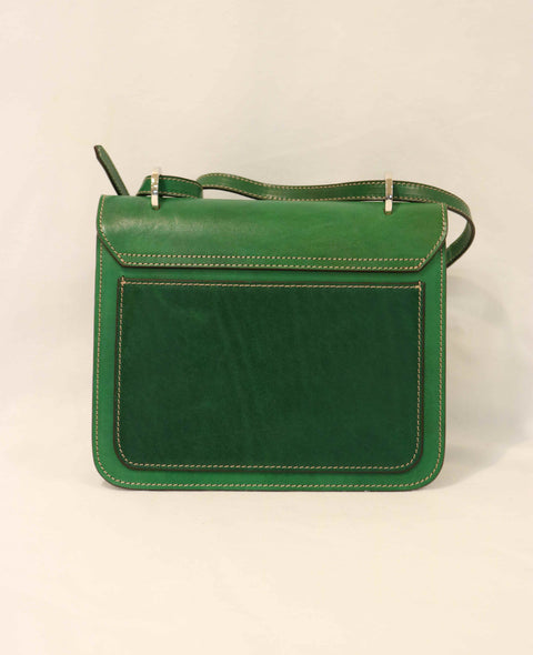 Tuscan Leather Shoulder Bag with Ring Magnetic Closure