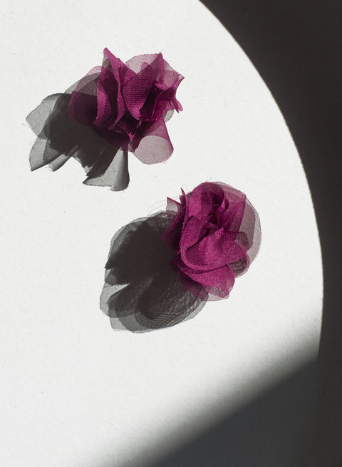 Earrings - Chiffon Bougainvillea Lidia Mallia