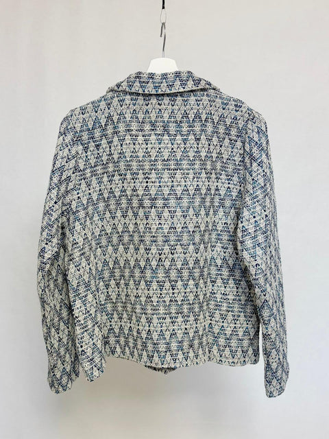 Blazer con fantasia geometrica SixStop