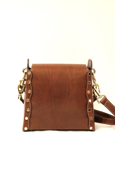 Structured Tuscan Leather Crossbody Bag (Turnbuckle)