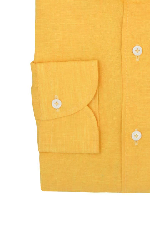 Yellow Linen Shirt Cordone 1956