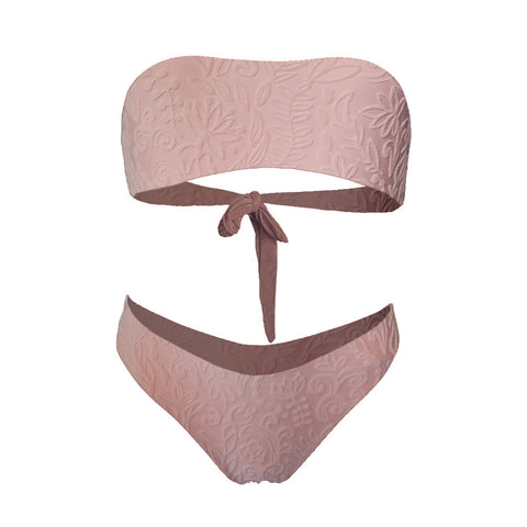 Bandeau Bottom - Liquid Flower Peony Edelvissa