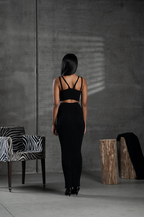 Skirt - La Long Black Giulia Brasson