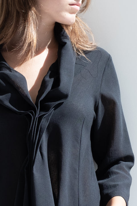 Shirt - Aria in wool gauze fabric Nei Miei Panni