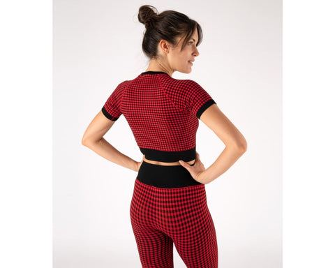 Top - Georgie Black/Bright Red Heart and Soul