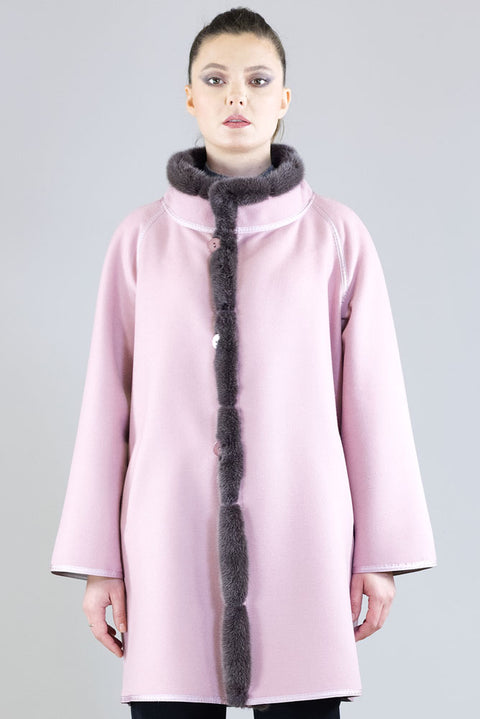 Coat - Art. Cashdouble col. Rosewood Marester