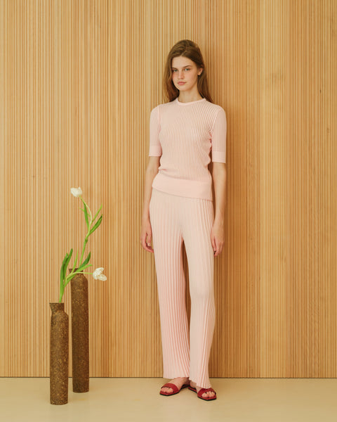 Fine Cotton Plissé Pants (3D-Knit) - Lèmme