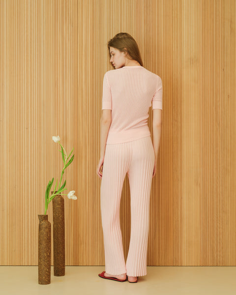 Fine Cotton Plissé Pants (3D-Knit) - Lèmme