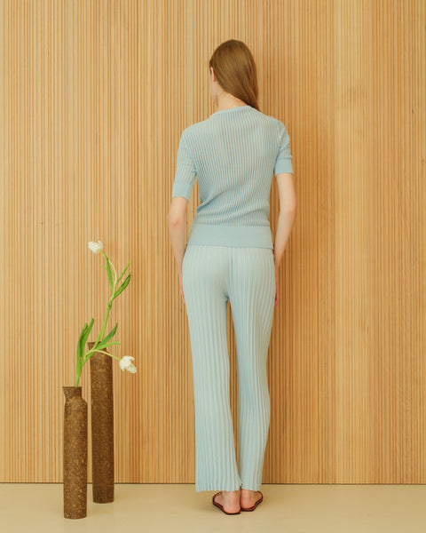 Fine Cotton Plissé Pants (3D-Knit) - Lèmme