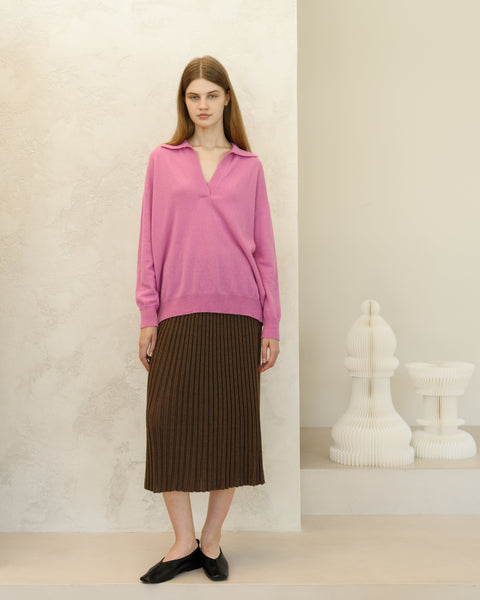 Cashmere Mix Polo Knit - Lèmme