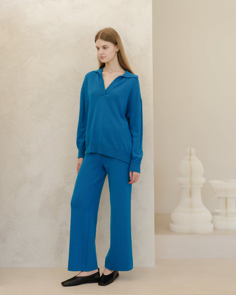 Cashmere Mix Polo Knit - Lèmme