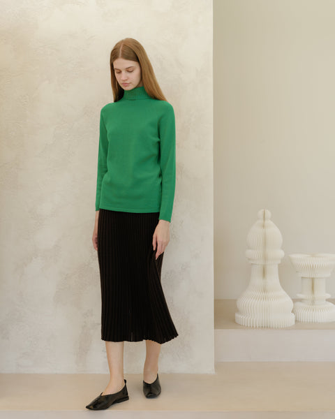 Cashmere Mix Turtleneck Sweater (3D-Knit) - Lèmme