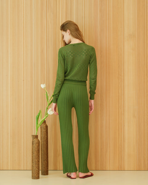 Fine Cotton Plissé Pants (3D-Knit) - Lèmme