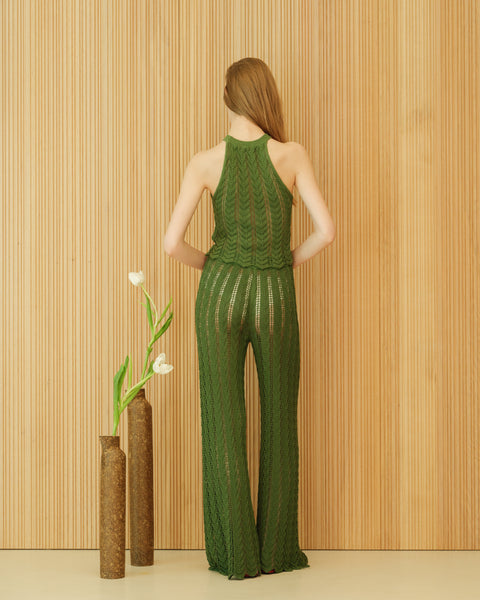 Fine Cotton Crochet Zig Zag Pants - Lèmme