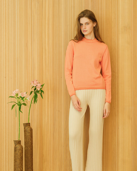 Pima Cotton Striped Crewneck - Lèmme