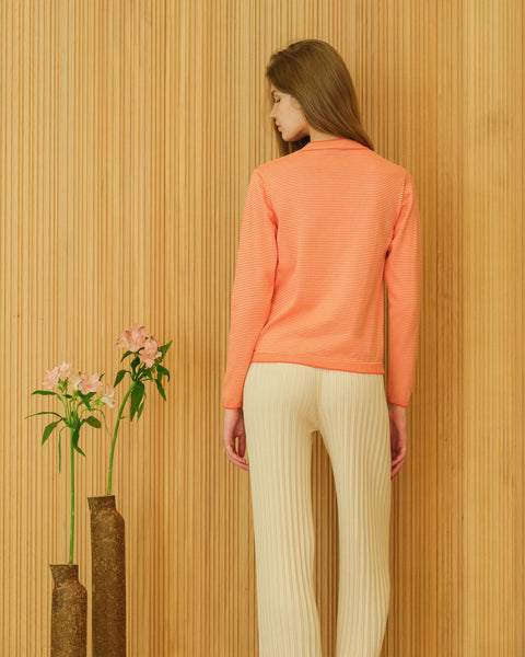 Pima Cotton Striped Crewneck - Lèmme