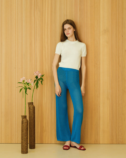 Fine Cotton Crochet Pants - Lèmme