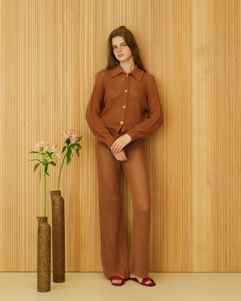 Fine Cotton Crochet Pants - Lèmme