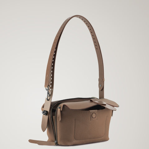 Bag - Lift Bag Gun Metal Pugnetti Parma