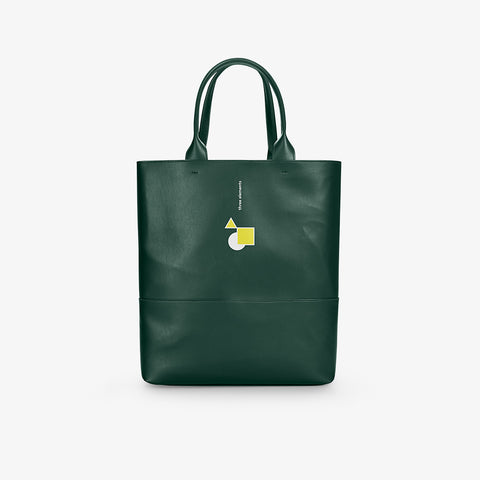 Shopping Bag - Dark Green Print 959NINEFIVENINE