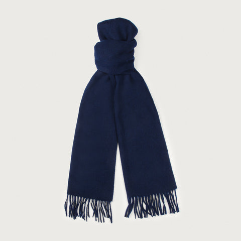 Scarve - Art. Monocolor Cashemere Scarf Navy Nick Bronson