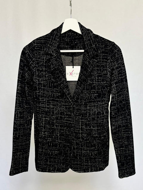 Blazer jacquard con motivo floreale SixStop