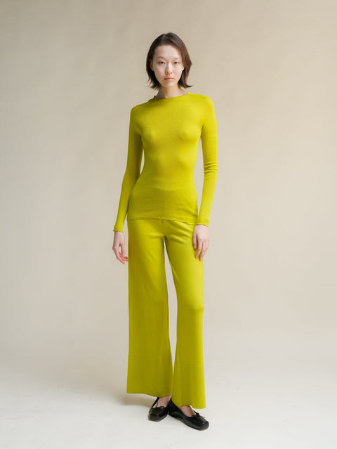 Extra Fine Merino Wool Ribbed 3D-Knit Crewneck Sweater - Lèmme