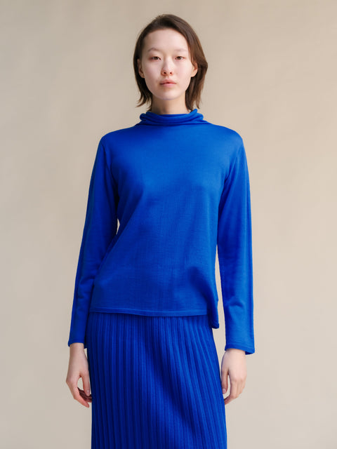 Extra Fine Merino Wool Relaxed Turtleneck (3D-Knit) - Lèmme
