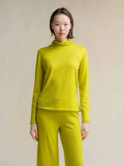Extra Fine Merino Wool Relaxed Turtleneck (3D-Knit) - Lèmme