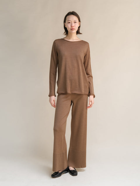 Extra Fine Merino Wide-Leg Trousers - Lèmme