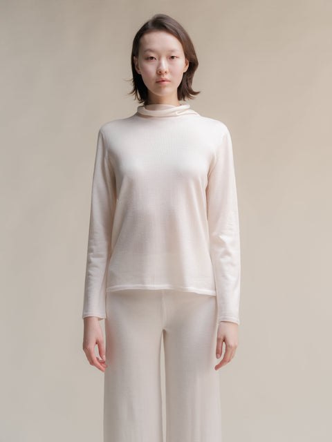 Extra Fine Merino Wool Relaxed Turtleneck (3D-Knit) - Lèmme