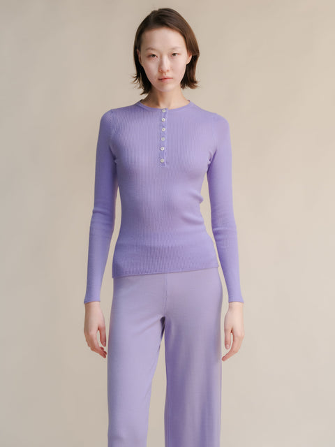 Extra Fine Merino Ribbed Fine Hanley Sweater - Lèmme