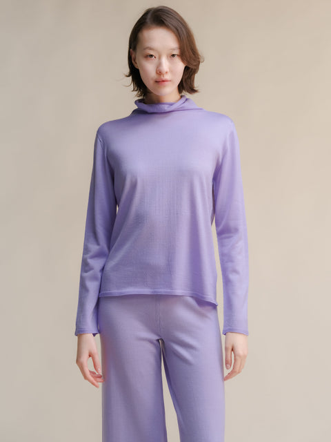 Extra Fine Merino Wool Relaxed Turtleneck (3D-Knit) - Lèmme