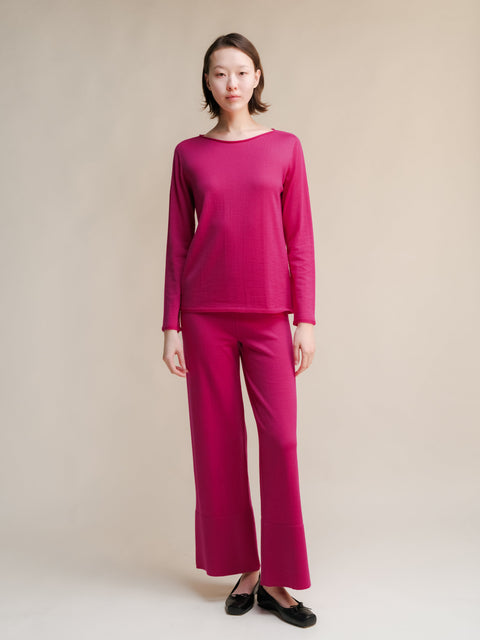 Extra Fine Merino Wide-Leg Trousers - Lèmme