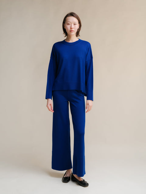 Extra Fine Merino Wool Oversized Crewneck Sweater - Lèmme