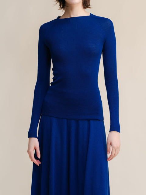 Extra Fine Merino Wool Ribbed 3D-Knit Crewneck Sweater - Lèmme
