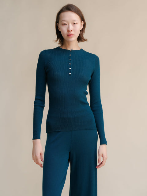 Extra Fine Merino Ribbed Fine Hanley Sweater - Lèmme