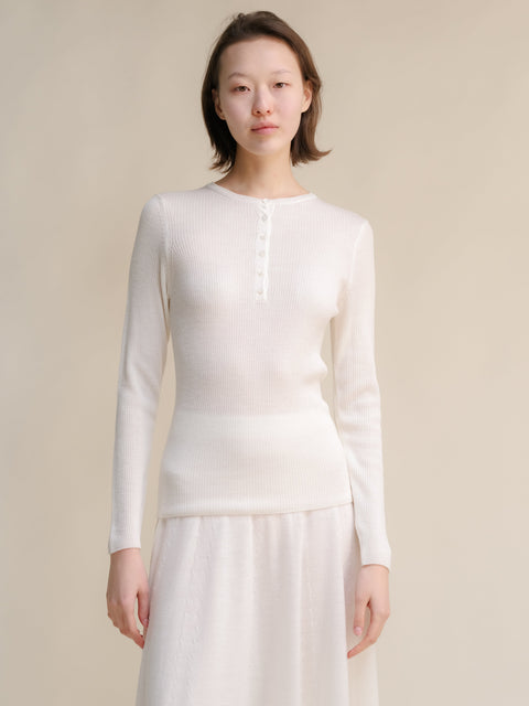 Extra Fine Merino Ribbed Fine Hanley Sweater - Lèmme