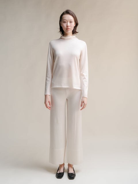 Extra Fine Merino Wide-Leg Trousers - Lèmme