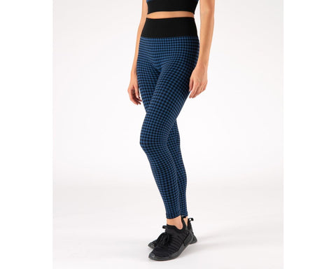 Leggins - Sutton Check Black/Cobalt Heart and Soul