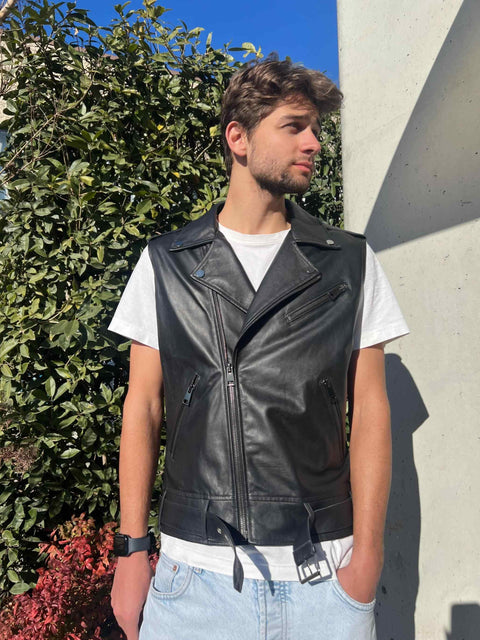 Men's “Nevada” Leather Vest ARIZONA 520