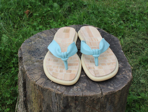 Flip flops - Argilla Light Blue Raw Clays
