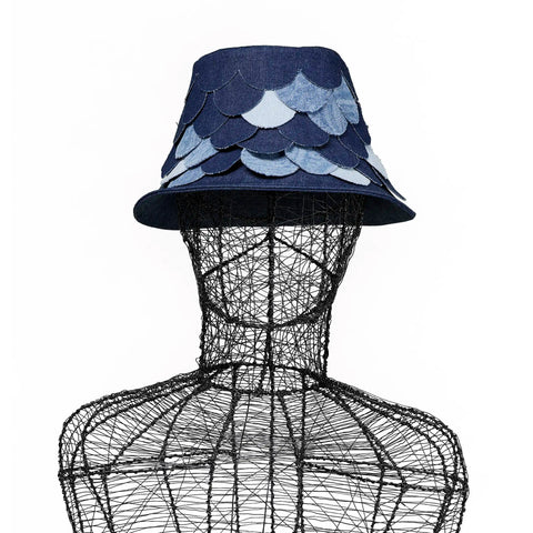 Hat - Denim Patch Bucket Axis