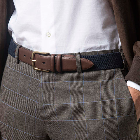 Belt - Simple blue Armeria Meschieri