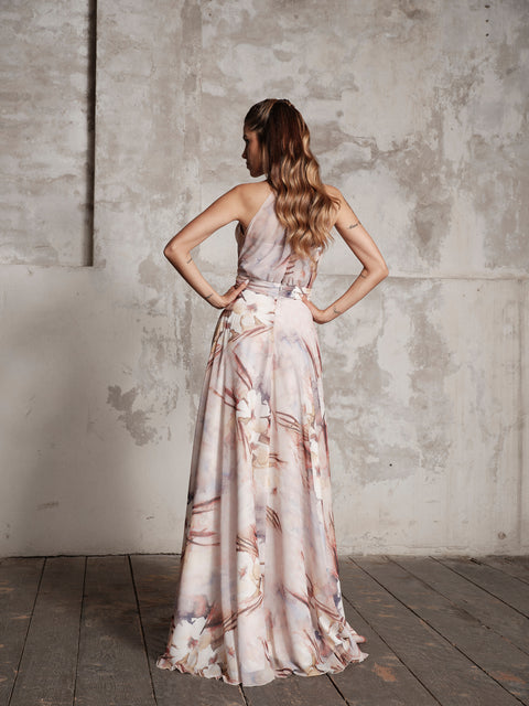 Dress - Georgette American Pink Roberta Longo