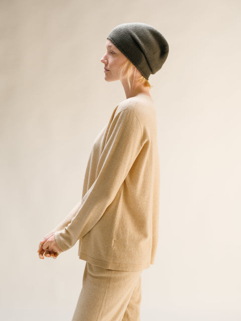 Cashmere Mix Beanie (3D-Knit) - Lèmme