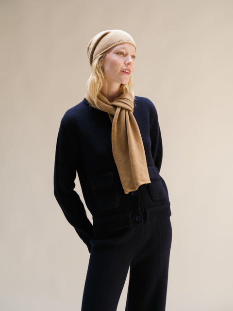Cashmere Mix Beanie (3D-Knit) - Lèmme