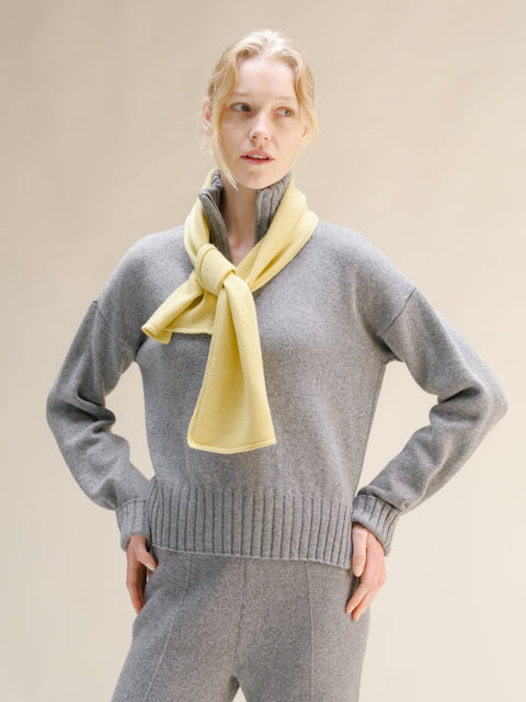 Cashmere Mix Jabot - Lèmme