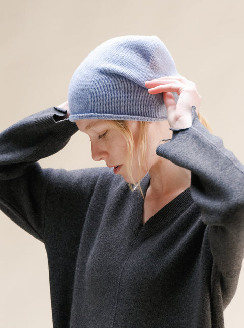 Cashmere Mix Beanie (3D-Knit) - Lèmme
